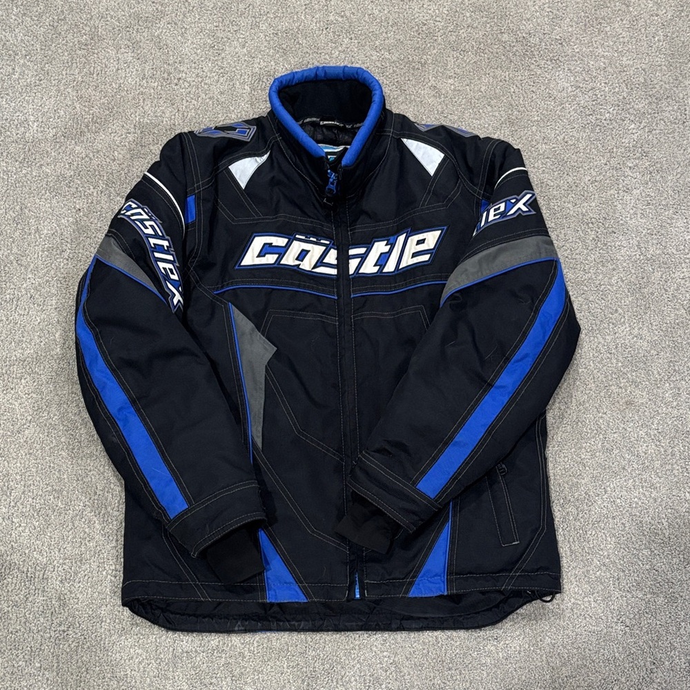 Castle Kids' Black and Blue Ski Jacket